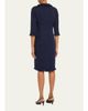 Rickie Freeman for Teri Jon Fringe-Trim Stretch Boucle Dress - 3