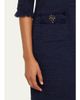 Rickie Freeman for Teri Jon Fringe-Trim Stretch Boucle Dress - 5