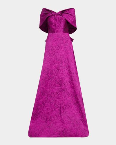 Rickie Freeman for Teri Jon Jacquard Knot Gown