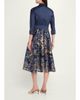 Rickie Freeman for Teri Jon Metallic Taffeta Jacquard Midi Shirtdress - 3
