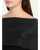 Rickie Freeman for Teri Jon Off-Shoulder Draped Crepe Column Gown - 5