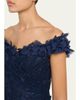 Rickie Freeman for Teri Jon Off-Shoulder Floral-Embroidered Tulle Gown - 5