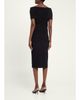 Rickie Freeman for Teri Jon Off-Shoulder Rhinestone Bodycon Midi Dress - 3