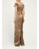 Rickie Freeman for Teri Jon Off-Shoulder Stretch Taffeta Column Gown - 3