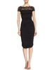 Rickie Freeman for Teri Jon Off-Shoulder Stretch Taffeta Column Gown - 6