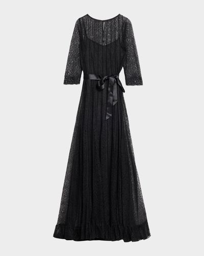 Rickie Freeman for Teri Jon Pintuck Lace Gown