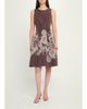 Rickie Freeman for Teri Jon Pleated Floral-Print Mikado Dress - 2