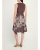 Rickie Freeman for Teri Jon Pleated Floral-Print Mikado Dress - 3