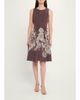 Rickie Freeman for Teri Jon Pleated Floral-Print Mikado Dress - 4