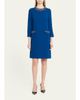 Rickie Freeman for Teri Jon Rhinestone-Trim Crepe Dress - 2