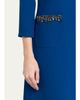 Rickie Freeman for Teri Jon Rhinestone-Trim Crepe Dress - 5