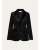 Rickie Freeman for Teri Jon Satin-Trim Sequin Blazer - 1