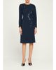 Rickie Freeman for Teri Jon Sequin Floral Applique Crepe Dress - 2