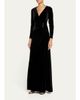 Rickie Freeman for Teri Jon Velvet Beaded Accent A-Line Gown - 4