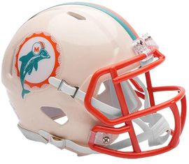 RIDDELL Miami Dolphins Riddell Retro Collection NFL Mini Helmet