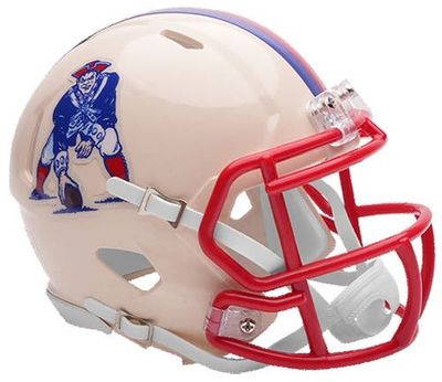 RIDDELL New England Patriots Riddell Retro Collection NFL Mini Helmet