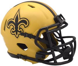 RIDDELL New Orleans Saints RAVE Riddell Speed Mini NFL Football Helmet