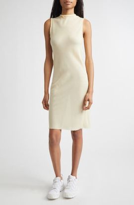 RIER RIER Bias Sleeveless Wool Fleece Dress