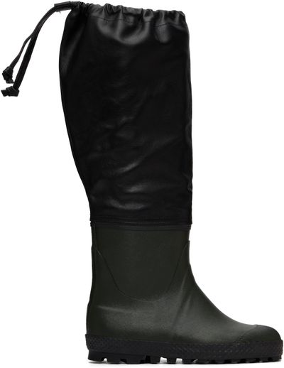 Rier Rier Black & Green Ludwig Reiter Edition Farmer Rain Boots