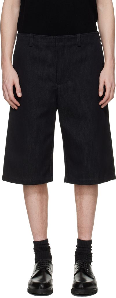 Rier Rier Black Antique Gabardine Shorts