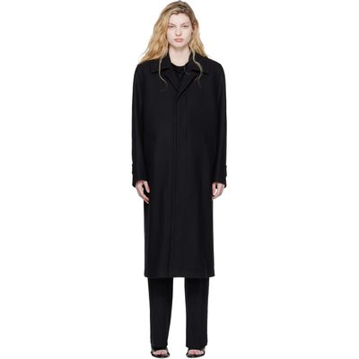 Rier Rier Black Classic Loden Coat