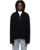 Rier Rier Black Fleece Athletic Sweater - 1