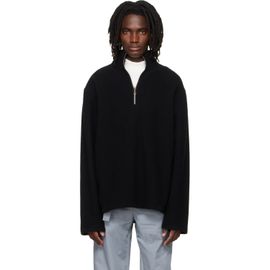 Rier Rier Black Fleece Athletic Sweater