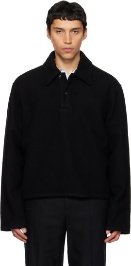 Rier Rier Black Fleece Polo