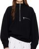 Rier Rier Black Fleece Tourbe Sweatshirt - 1