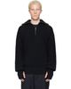 Rier Rier Black Halfzip Utility Sweater - 1