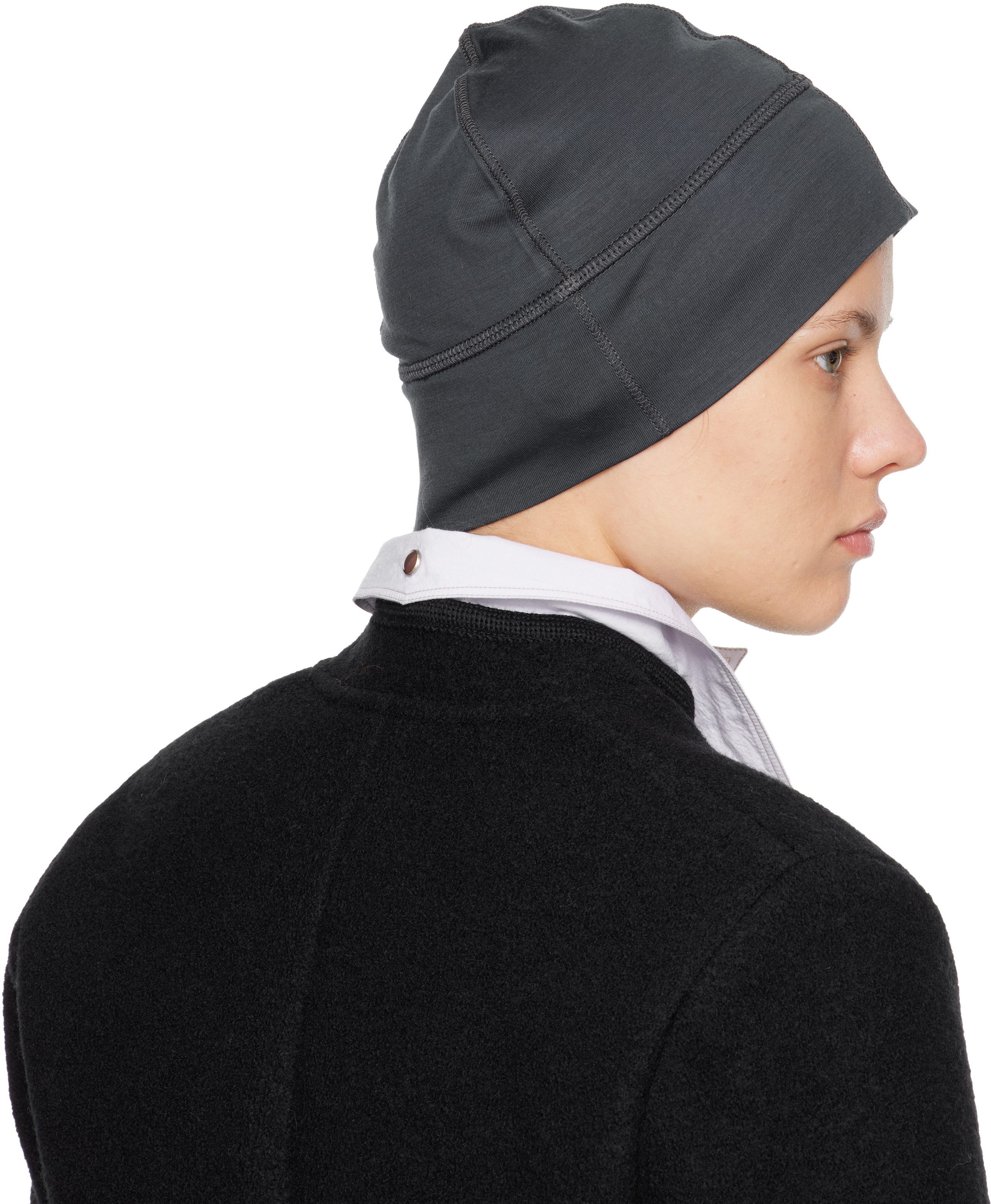 RIER POLAR JERSEY BEENIE ブラック　ビーニー　25AW Rier - Black Polar Jersey Beanie