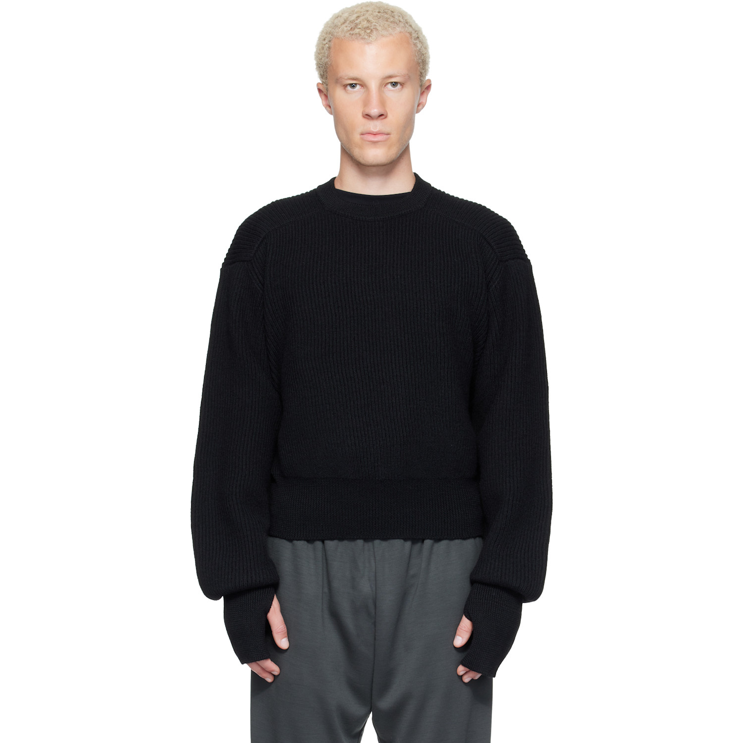 Rier - Black Fleece Athletic Sweater