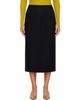 Rier Rier Black Walker Pleat Midi Skirt - 1
