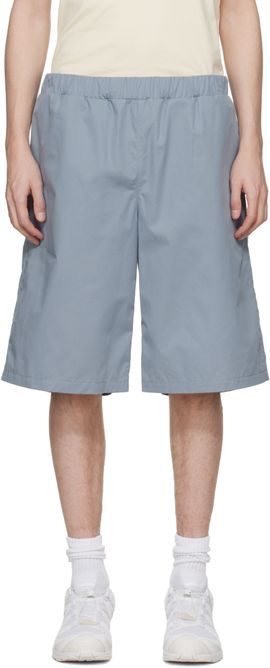 Rier Rier Blue Bermuda Cotton Shorts