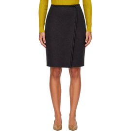 Rier Rier Brown Walker Wrap Midi Skirt