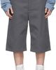 Rier Rier Gray Antique Gabardine Shorts - 1