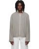Rier Rier Gray Fleece Full Zip Track Jacket - 1