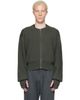 Rier Rier Green Roundneck Zip Utility Sweater - 1