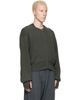 Rier Rier Green Roundneck Zip Utility Sweater - 2