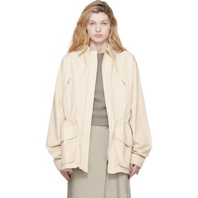 Rier Rier Off-White Cotton Field Jacket