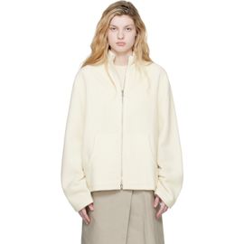 Rier Rier Off-White Fleece Full Zip Jacket