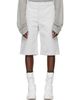 Rier Rier Off-White Gabardine Utility Shorts - 1