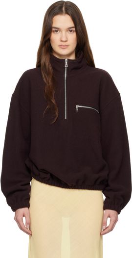 Rier Rier Purple Fleece Tourbe Sweatshirt