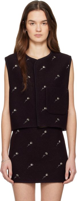 Rier Rier Purple Walker Flowers Vest