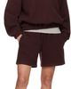 Rier Rier SSENSE Exclusive Burgundy Fleece Shorts - 4