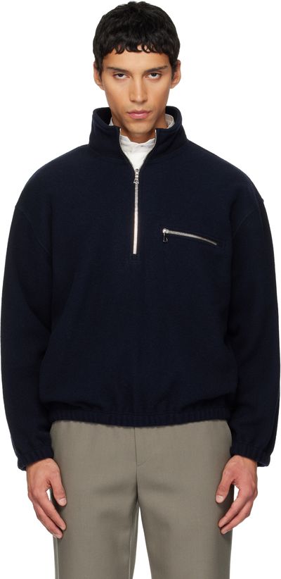 Rier Rier SSENSE Exclusive Navy Fleece Jacket