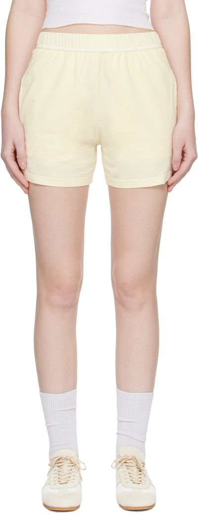 Rier Rier Yellow Jersey Cotton Shorts