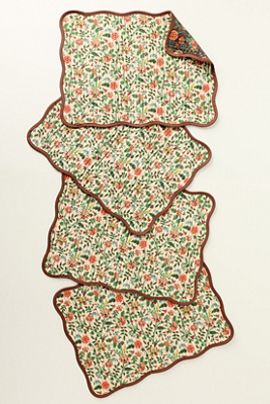 Rifle Paper Co. Gracie Cotton Placemats, Set of 4