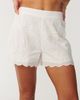 Rip Curl Rip Curl Bossa Nova Embroidered Scallop Hem Cotton Shorts - 1