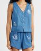 Rip Curl Rip Curl Catalina Island Denim Button-Up Sleeveless Top - 1